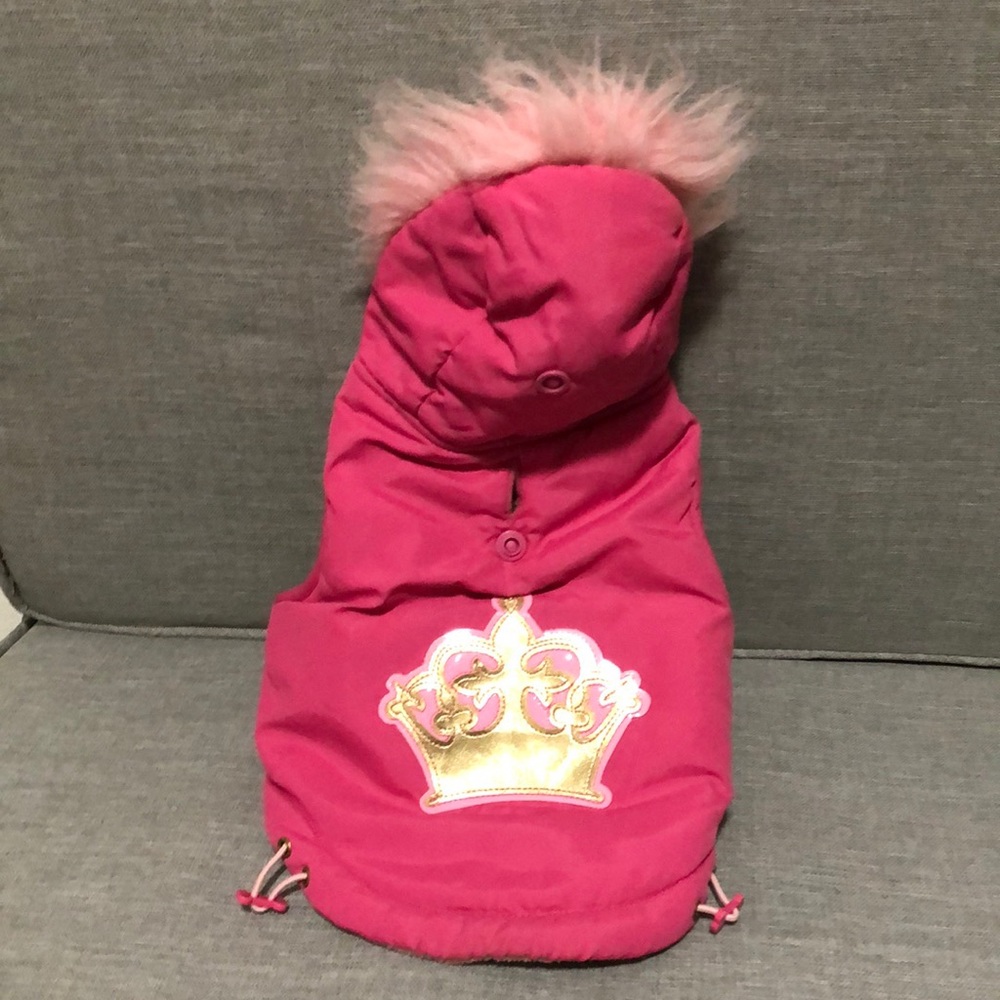 Lulupink dog vest hot pink size small